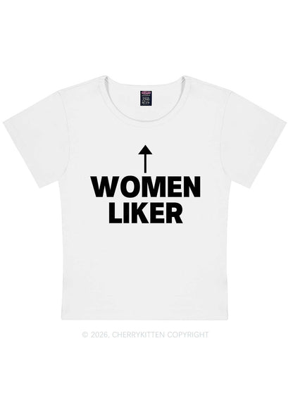 Women Liker Pride Y2K Baby Tee Cherrykitten