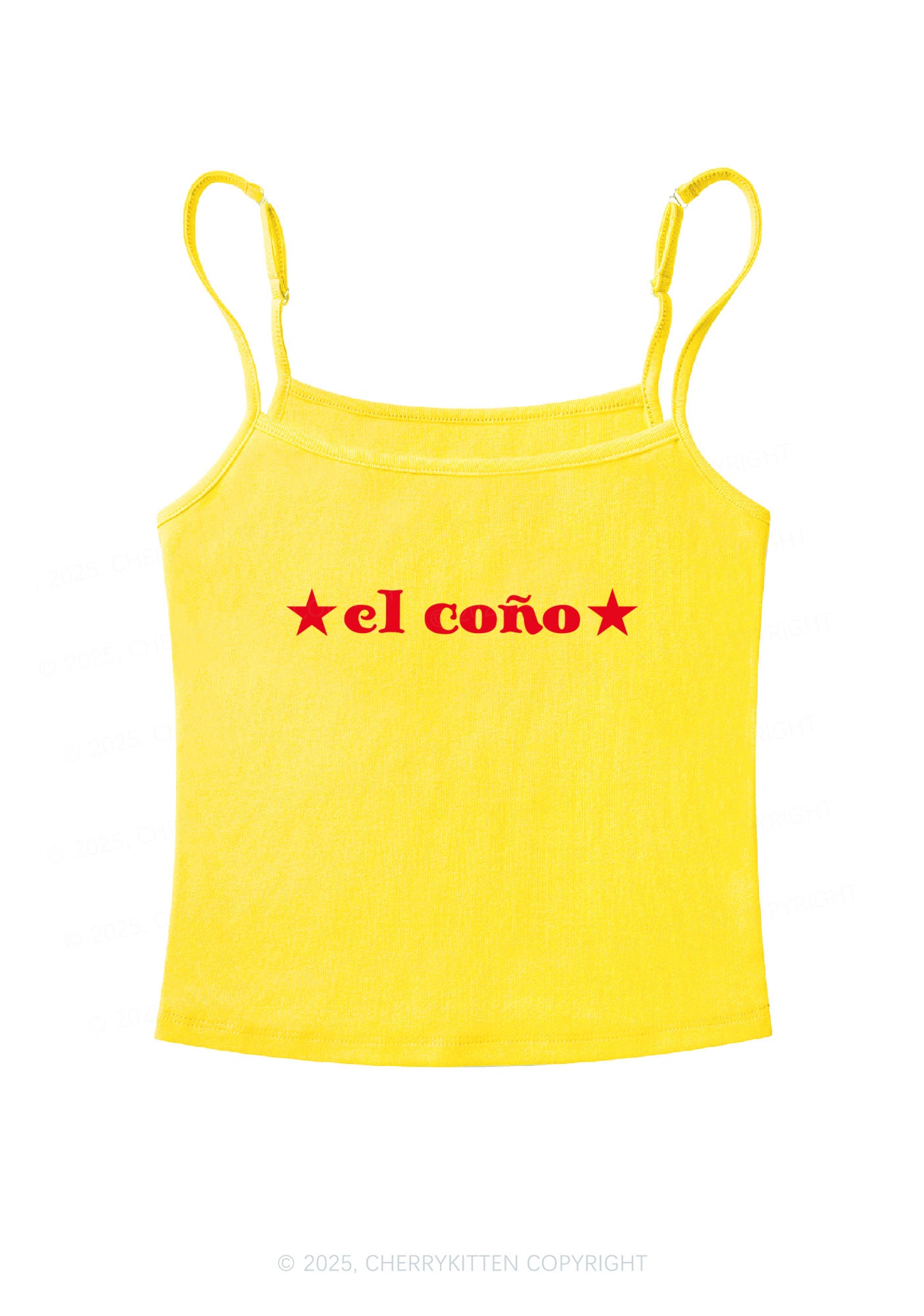El Cono Y2K Spaghetti Strap Cami Cherrykitten