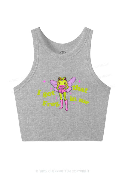 I Got That Frog Y2K Crop Tank Top Cherrykitten