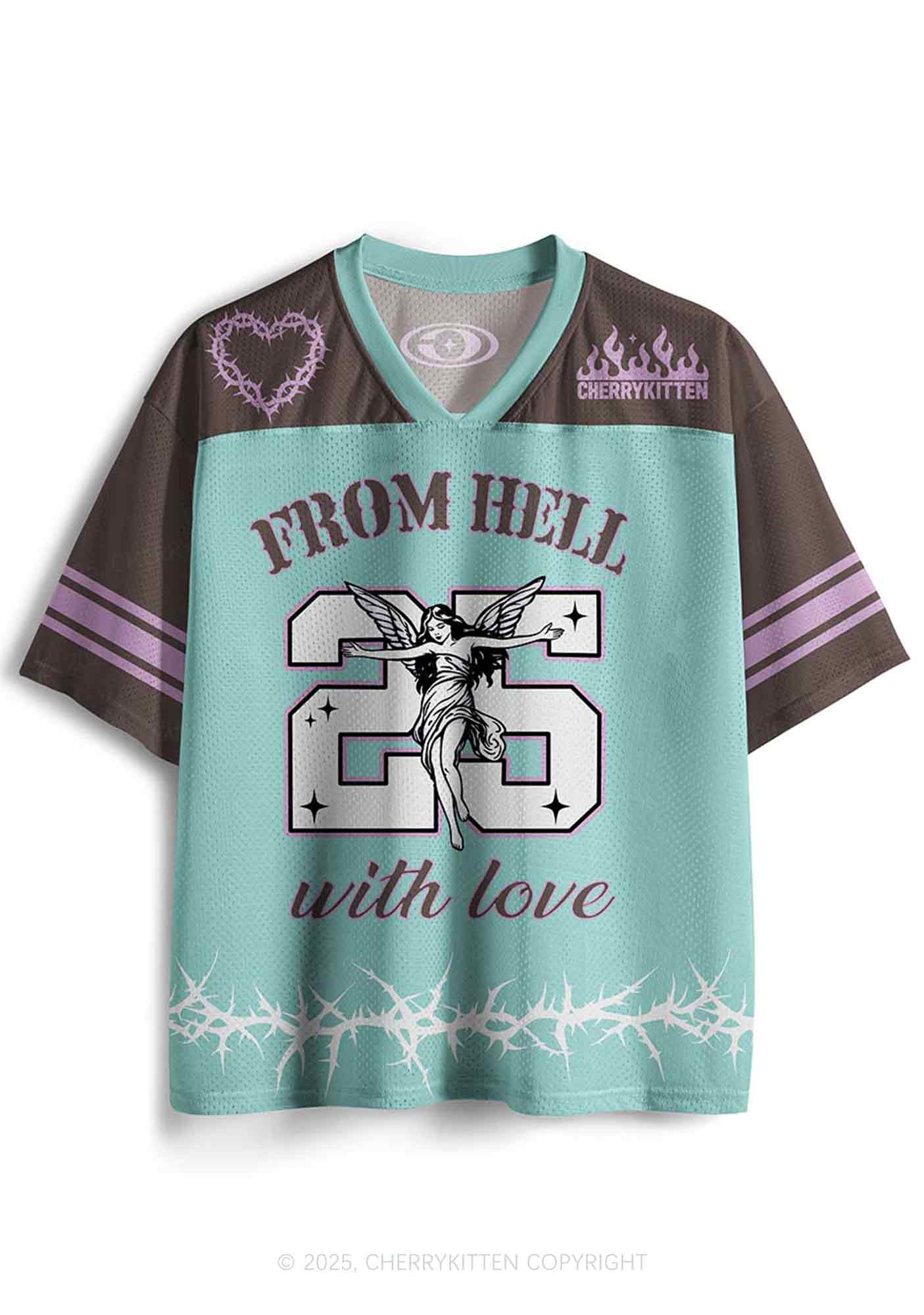 Custom From Hell With Love Y2K Sport Jersey Shirts Cherrykitten
