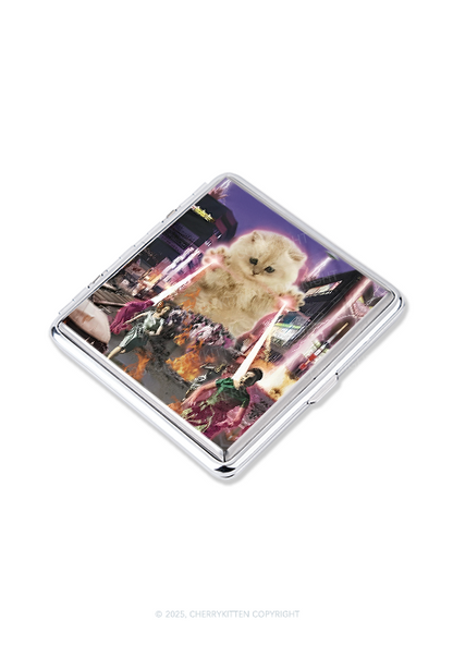 Super Power Kitten Y2K Cigarette Case Cherrykitten