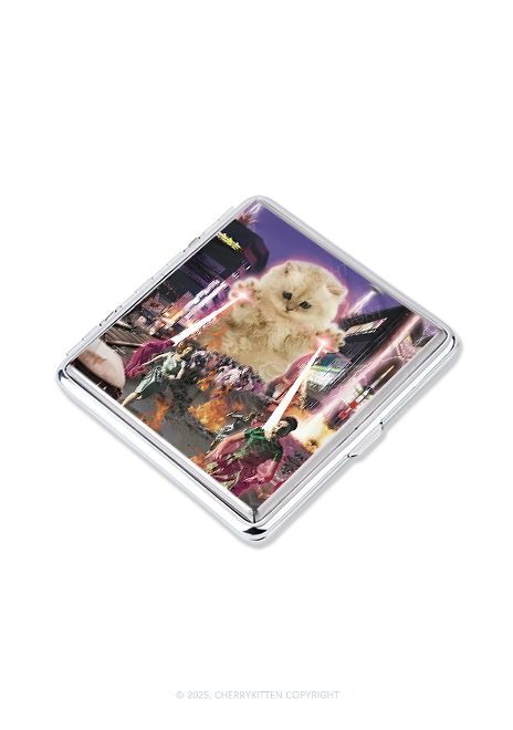 Super Power Kitten Y2K Cigarette Case Cherrykitten