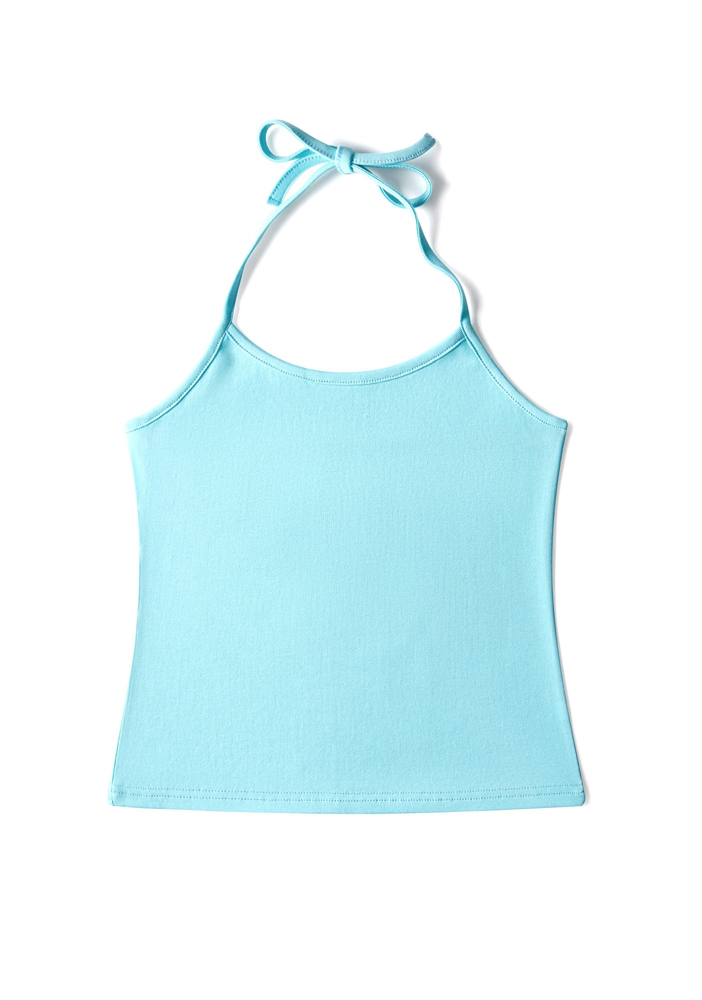 Plain Y2K Halter Neck Cami Cherrykitten