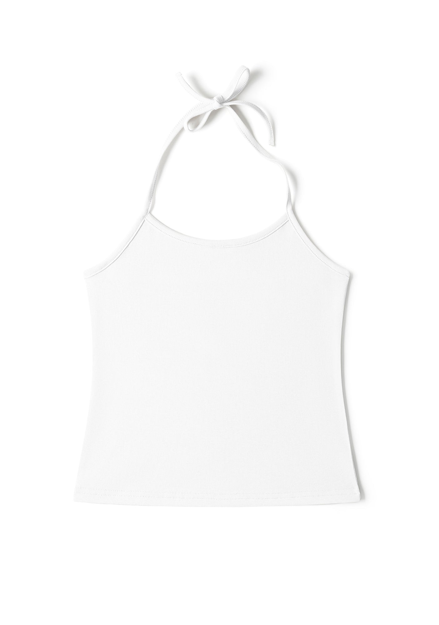 Plain Y2K Halter Neck Cami Cherrykitten