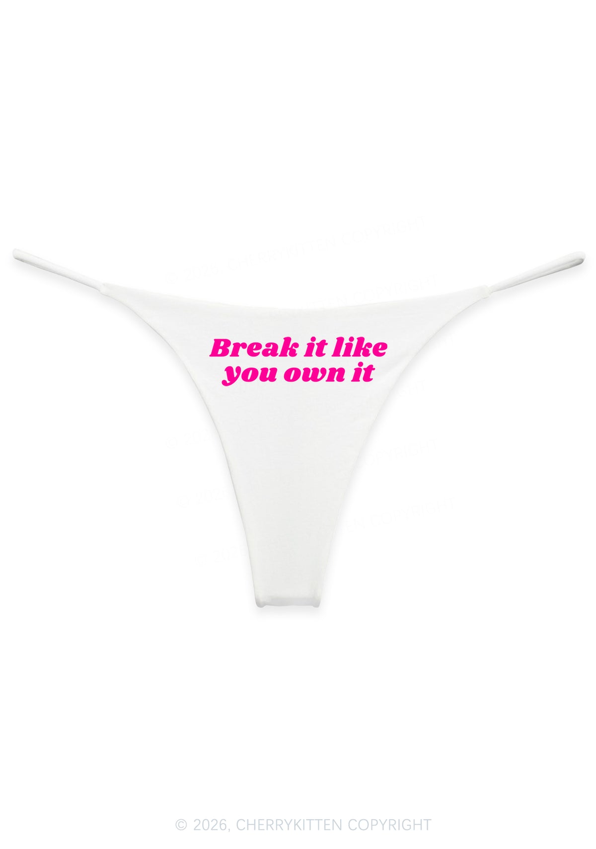 Break It Like You Own It Y2K Bikini String Thong Cherrykitten