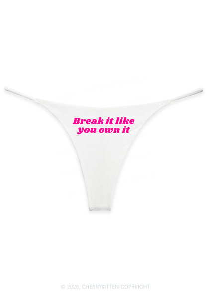 Break It Like You Own It Y2K Bikini String Thong Cherrykitten
