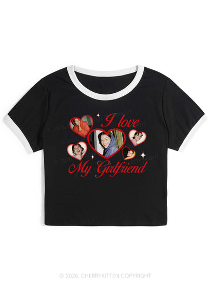 Custom Girlfriend Boyfriend Photos Y2K Ringer Tee Cherrykitten