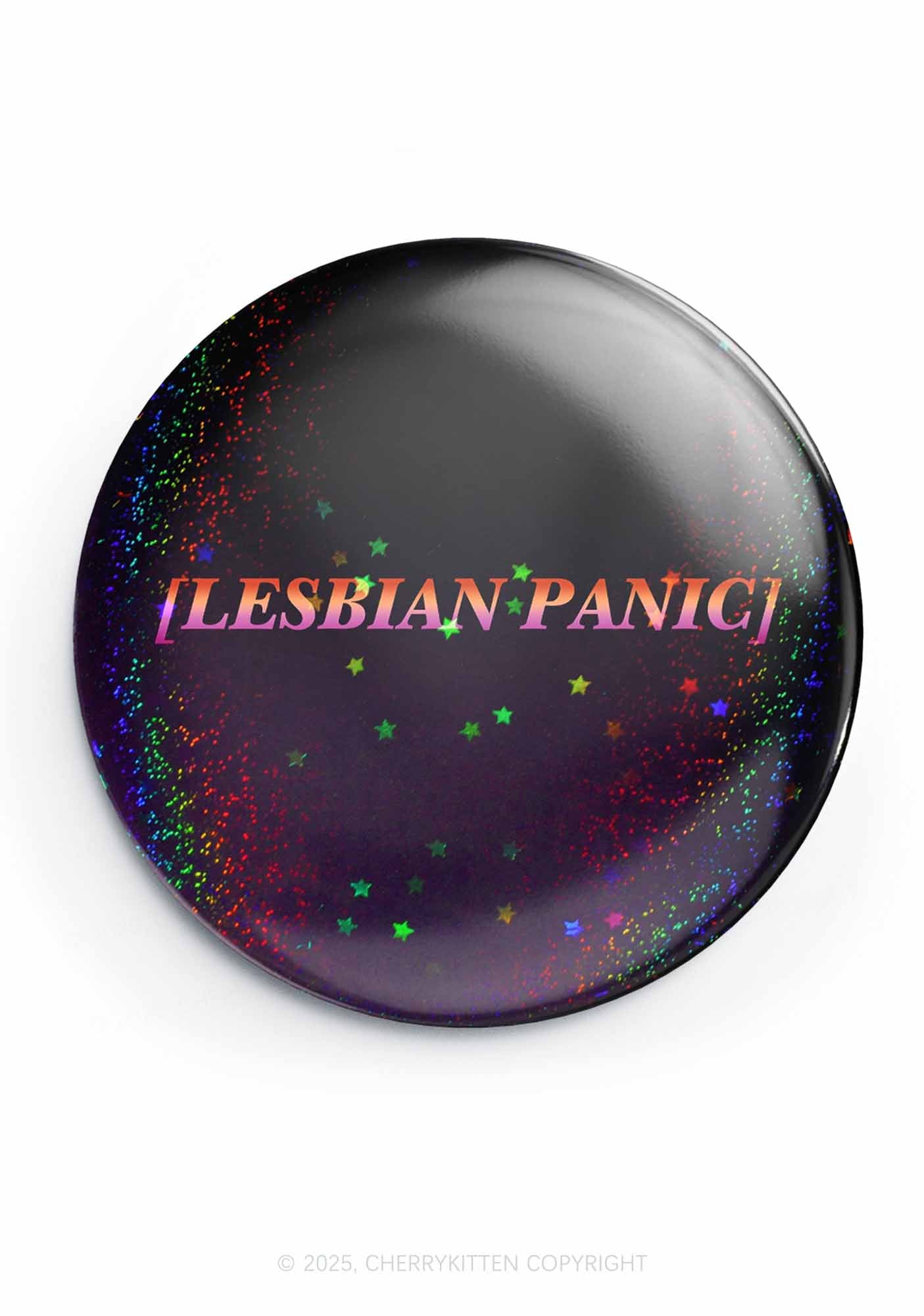 Lesbian Panic Pride 1Pc Y2K Pin Badge Cherrykitten