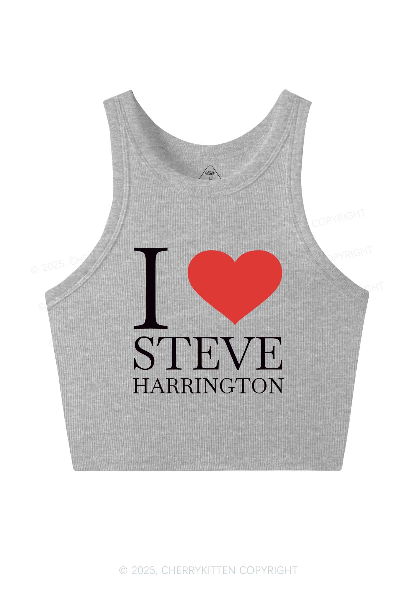 I Love SH Y2K Crop Tank Top Cherrykitten