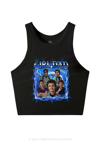 Girl Dad Y2K Crop Tank Top Cherrykitten