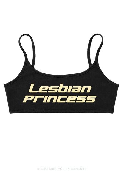 Lesbian Princess Pride Y2K Super Crop Cami Cherrykitten