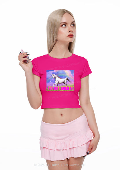I've Got Anxiety Y2K Baby Tee Cherrykitten