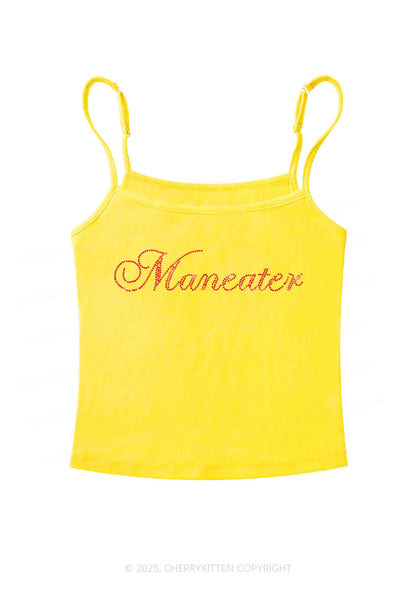 Rhinestone Maneater Y2K Spaghetti Strap Cami Cherrykitten