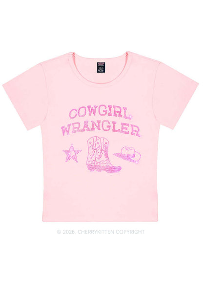 Rhinestone Cowgirl Wrangler Boots Pride Y2K Baby Tee Cherrykitten