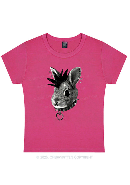 Curvy Custom Punk Pet Y2K Baby Tee Cherrykitten