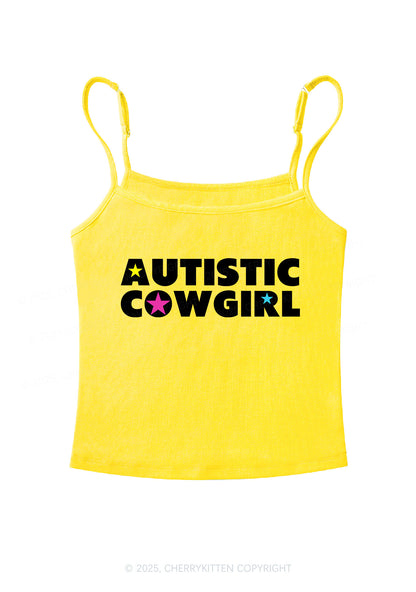 Autistic Cowgirl Y2K Spaghetti Strap Cami Cherrykitten