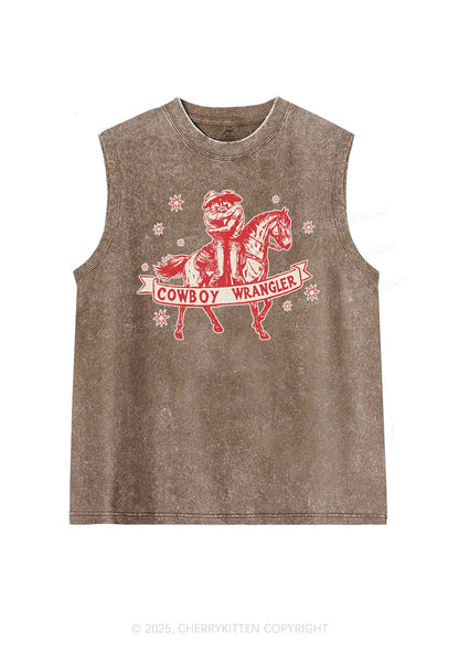 Cowboy Wrangler Pride Y2K Washed Muscle Tank Cherrykitten