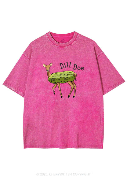 Dill Doe Y2K Shirts Washed Tee Cherrykitten
