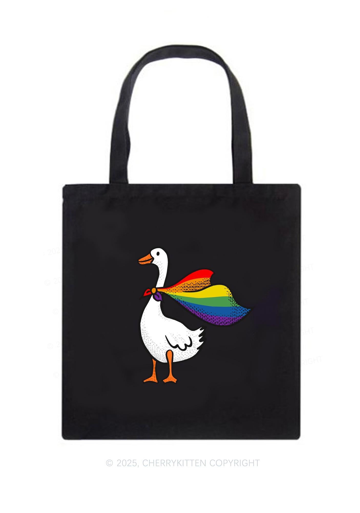 Pride Goose Y2K Canvas Tote Bag Cherrykitten