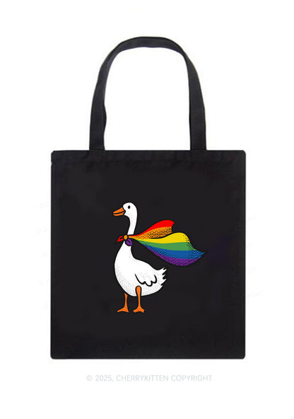 Pride Goose Y2K Canvas Tote Bag Cherrykitten