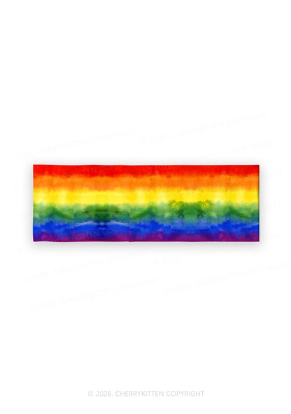 Rainbow Flag Pride Y2K Print Headband Cherrykitten