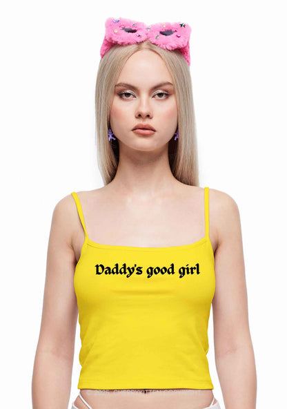 Daddys Good Girl Y2K Spaghetti Strap Cami Cherrykitten