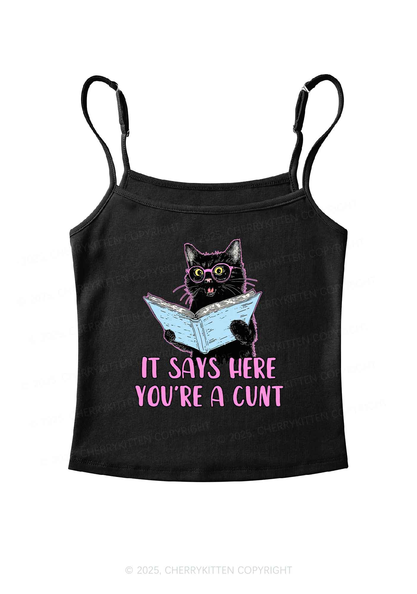 You Are A Cxxt Y2K Spaghetti Strap Cami Cherrykitten