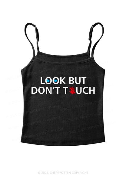 Look Dont Touch Y2K Spaghetti Strap Cami Cherrykitten