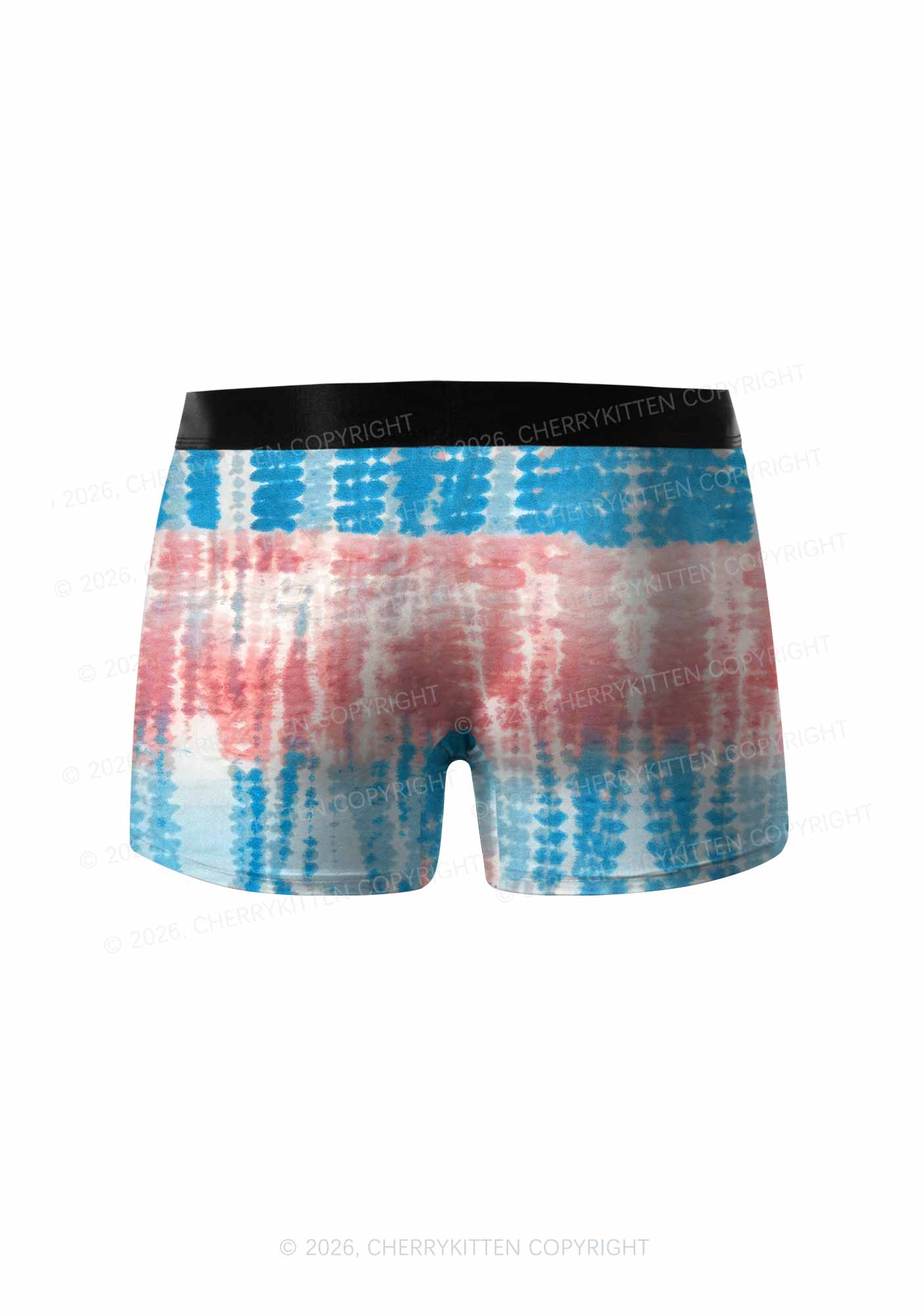 Tie Dye Trans Pride Y2K Print Men Boxer Briefs Cherrykitten