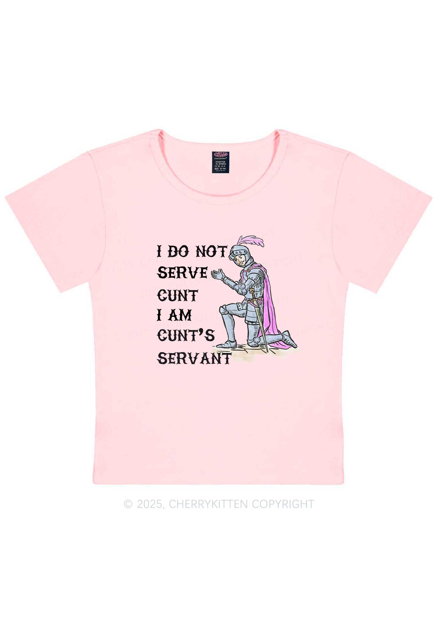 I Am Cxxt Servant Y2K Baby Tee Cherrykitten