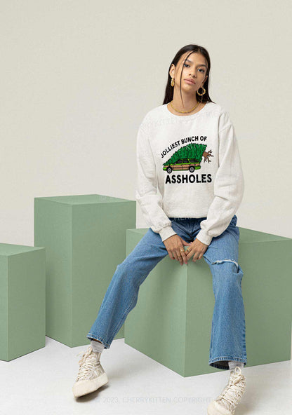 Jolliest Brunch Christmas Y2K Sweatshirt Cherrykitten