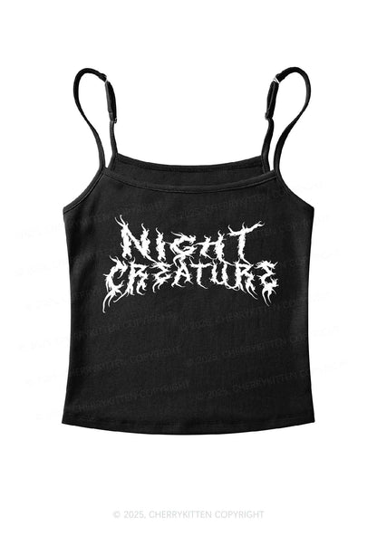 Night Creature Y2K Spaghetti Strap Cami Cherrykitten