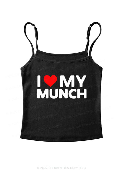 I Love My Munch Y2K Spaghetti Strap Cami Cherrykitten