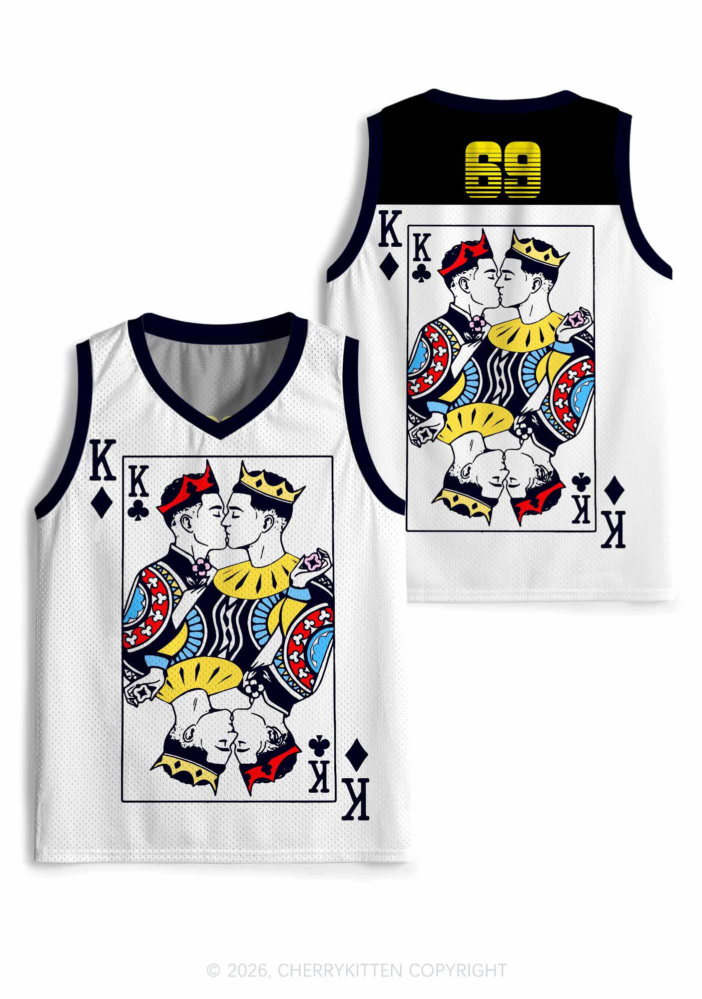 Black Gay King Pride Y2K Sport Jersey Tank Cherrykitten
