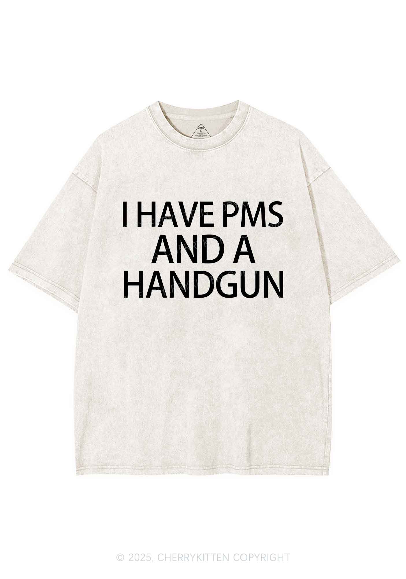 I Have Pms Y2K Shirts Washed Tee Cherrykitten