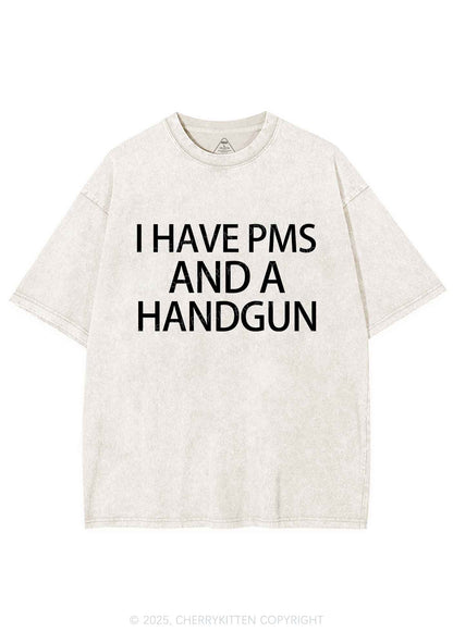 I Have Pms Y2K Shirts Washed Tee Cherrykitten