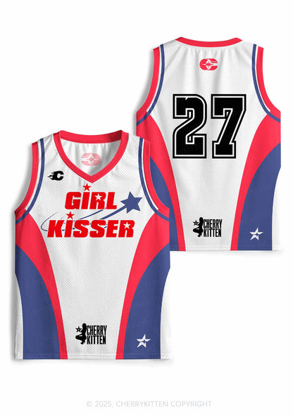 Custom Girl Kisser Pride Y2K Sport Jersey Tank Cherrykitten