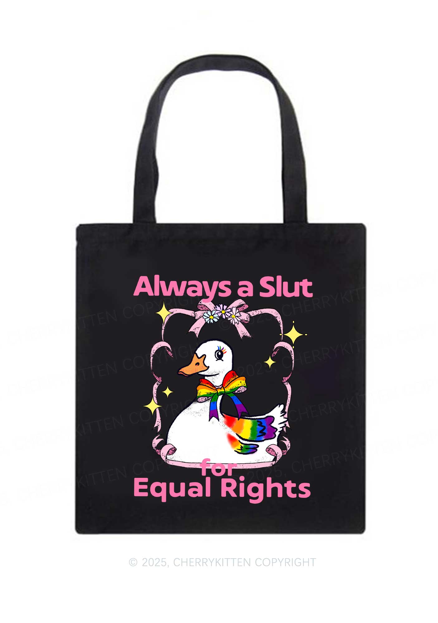 Slxt For Equal Rights Pride Y2K Canvas Tote Bag Cherrykitten