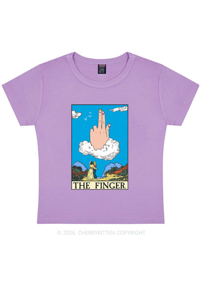 The Lesbians Finger Pride Y2K Baby Tee Cherrykitten
