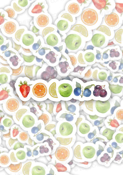 Six Fruity Pride 1Pc Y2K Sticker Cherrykitten