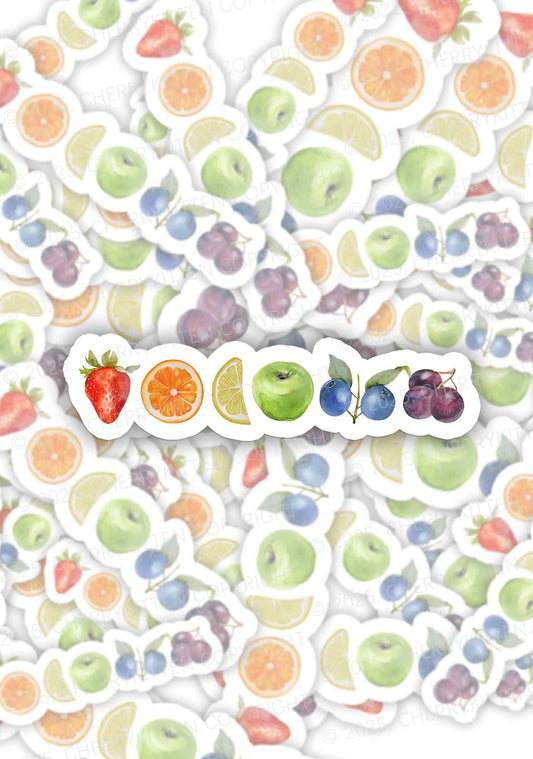 Six Fruity Pride 1Pc Y2K Sticker Cherrykitten