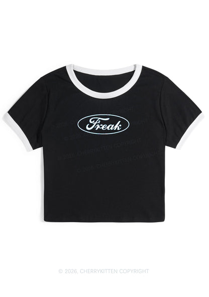 Oval Freak Y2K Ringer Tee Cherrykitten