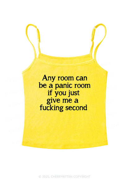 Any Room Can Be Panic Y2K Spaghetti Strap Cami Cherrykitten