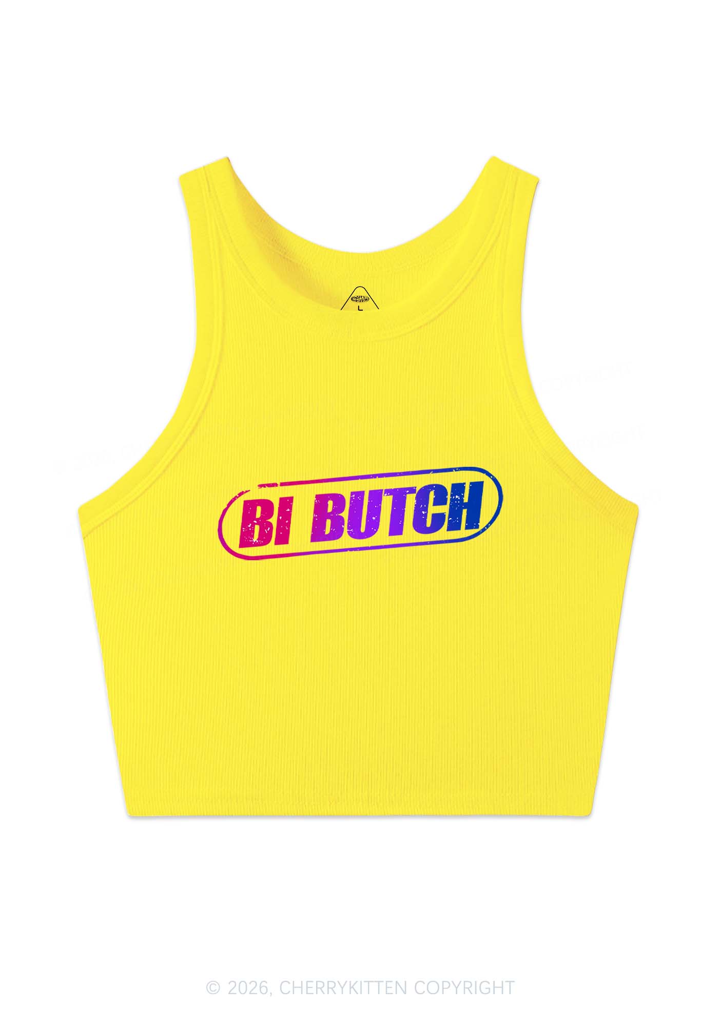 Bi Butch Pride Y2K Crop Tank Top Cherrykitten