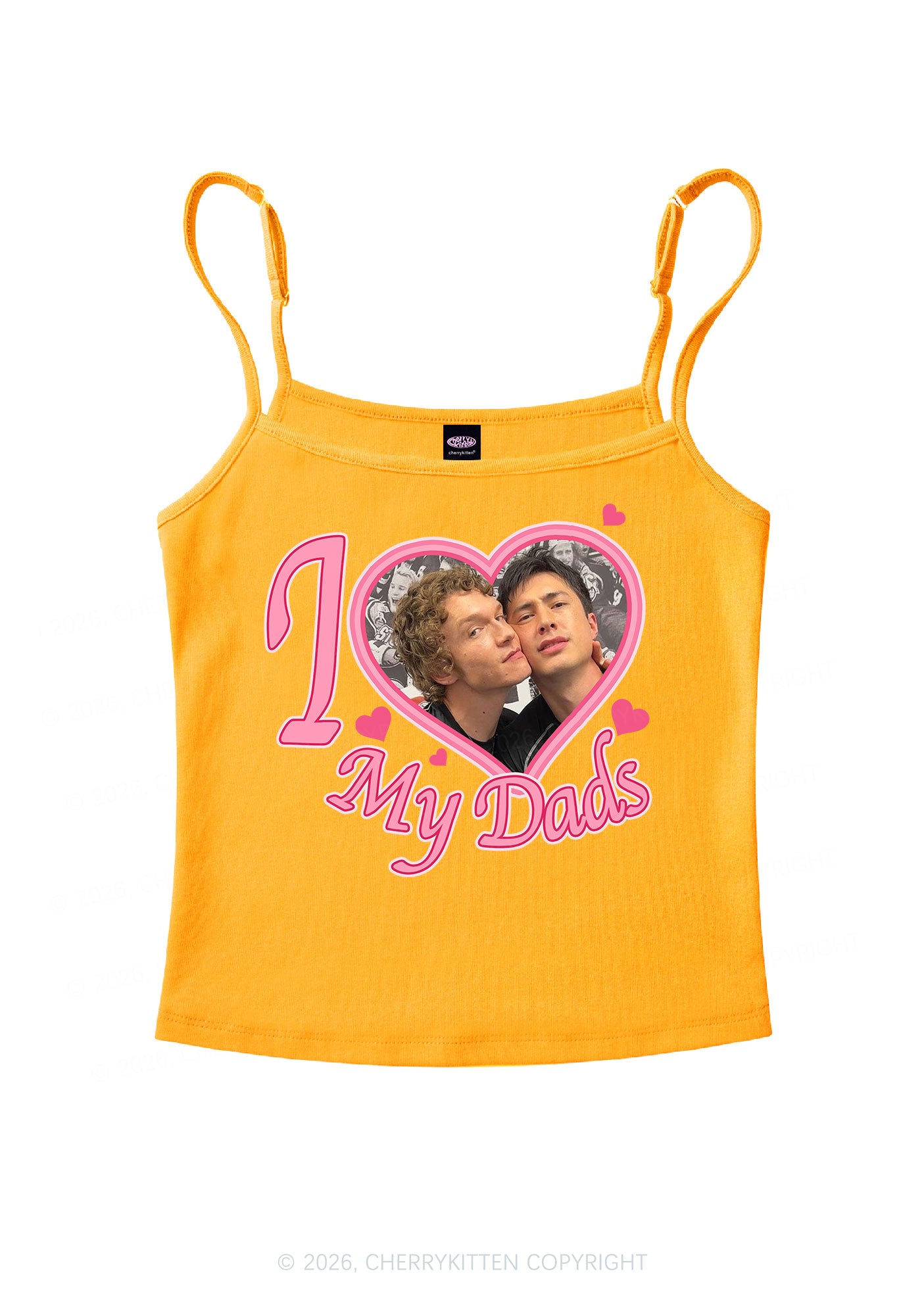 I Love My Dads HR Y2K Spaghetti Strap Cami Cherrykitten