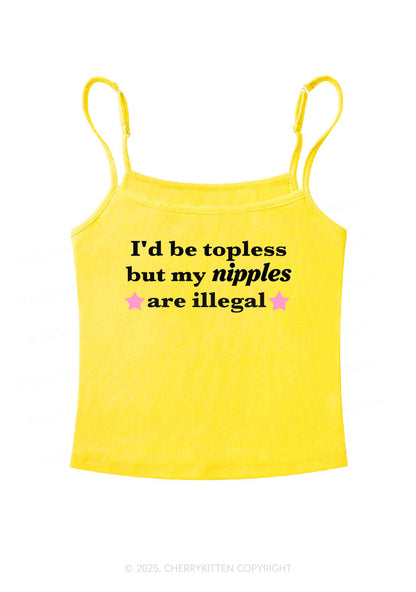 Nixxles Are Illegal Y2K Spaghetti Strap Cami Cherrykitten