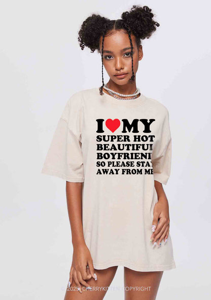 My Super Hot BF GF Y2K Valentine's Day Couple Shirt Cherrykitten