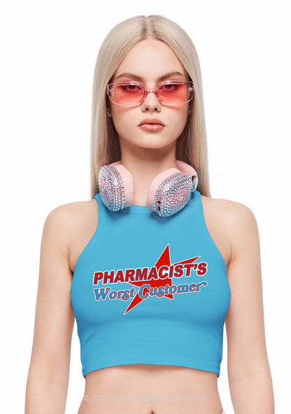Pharmacists Worst Customer Y2K Crop Tank Top Cherrykitten