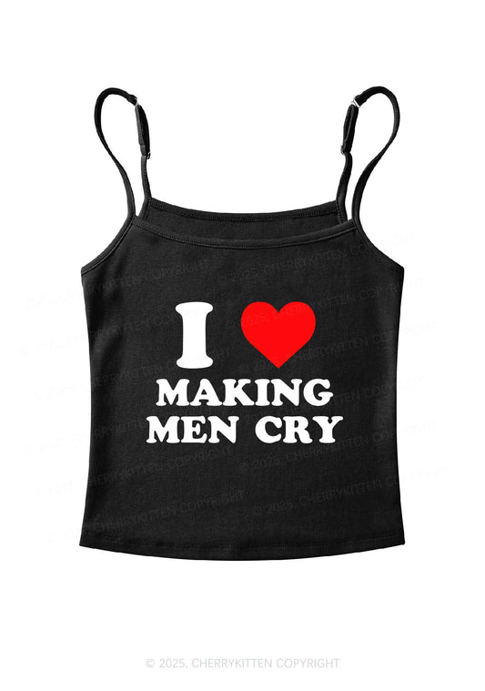 I Love Making Men Cry Y2K Spaghetti Strap Cami Cherrykitten