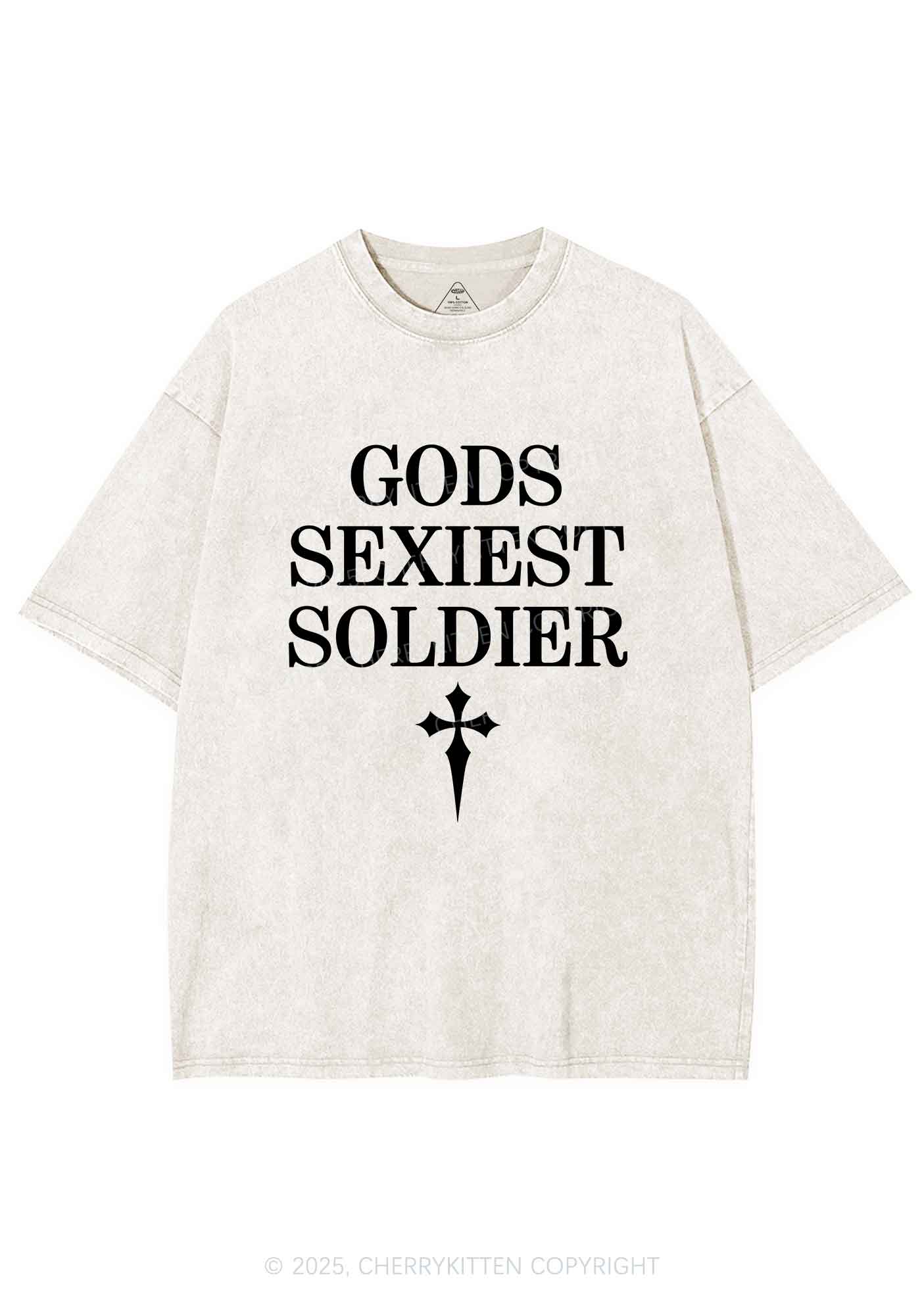 Gods Soldier Y2K Shirts Washed Tee Cherrykitten